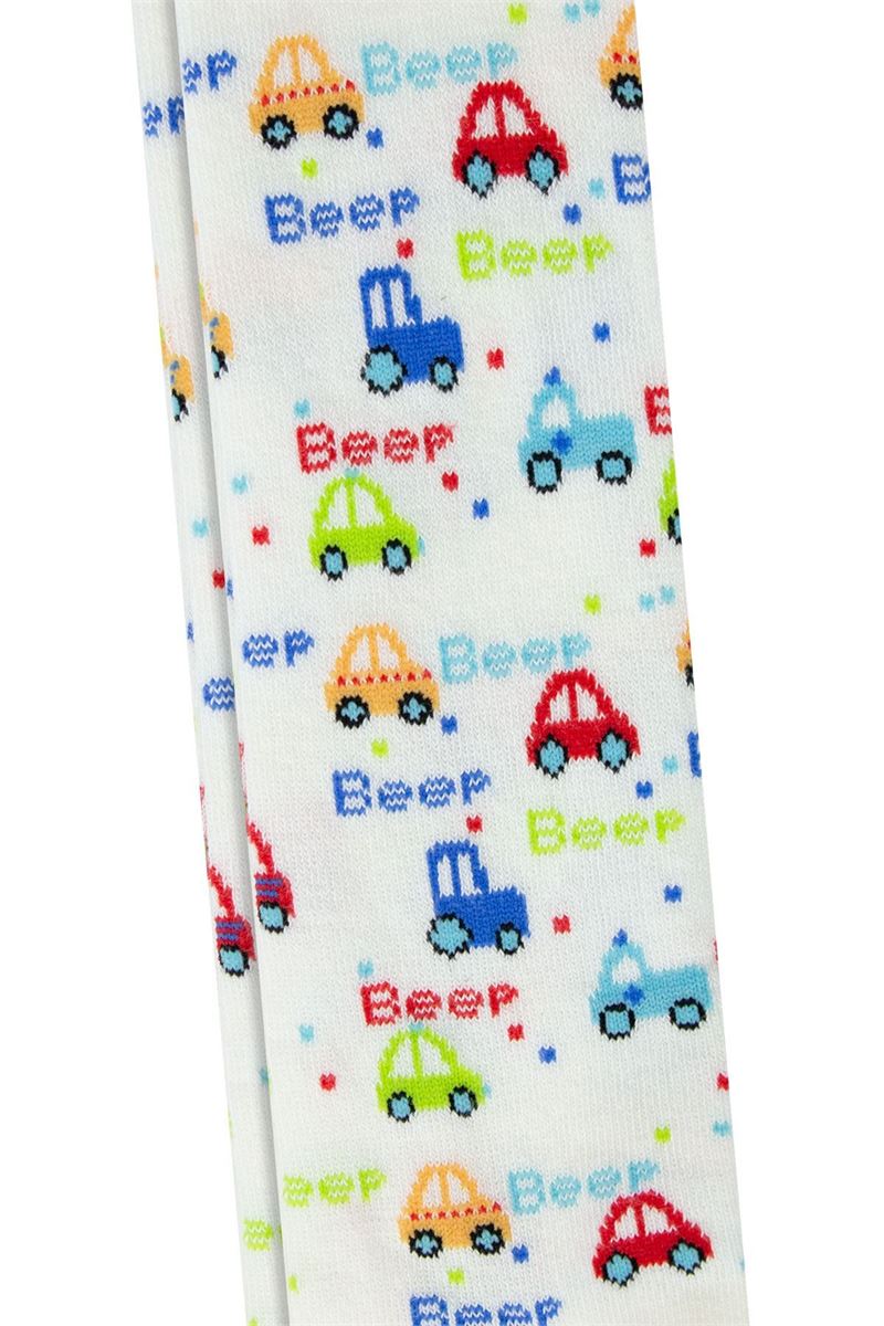 BROSS CAR PATTERNED BABY BOYS TIGHTS ASORTY
