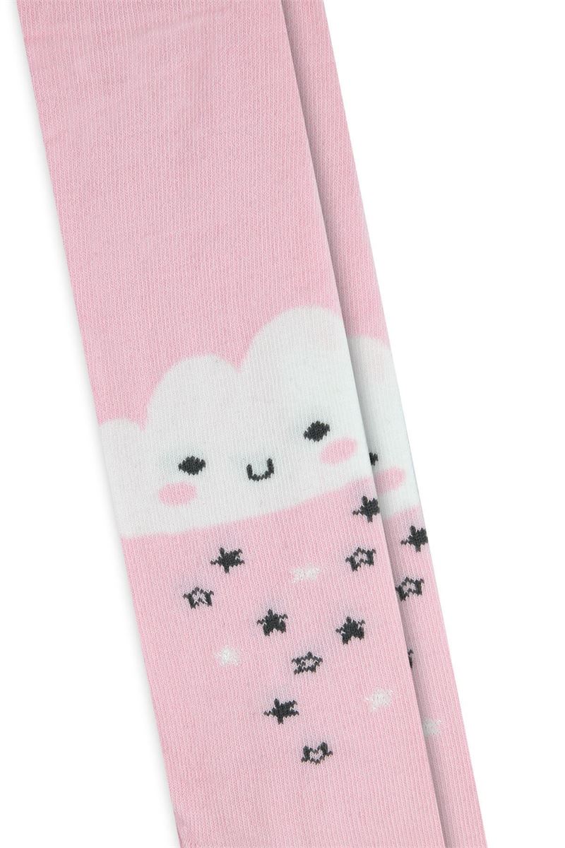 BROSS BABY GIRL TIGHTS CLOUD PATTERNED ASORTY