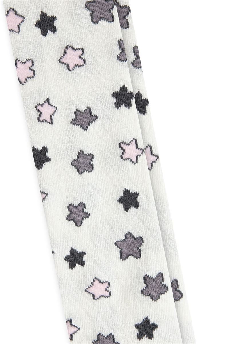 BABY GIRL TIGHTS CLOUD PATTERNED ASORTY