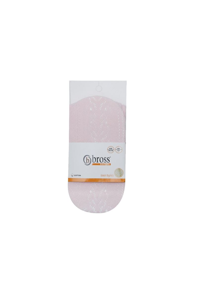 BROSS SANTA CLAUS PATTERN BOY TERRY TIGHTS PINK