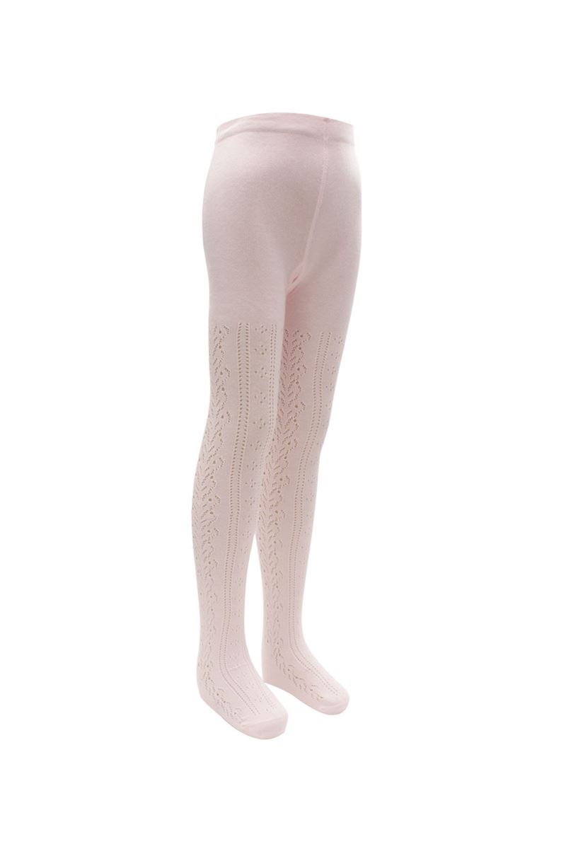 BROSS SANTA CLAUS PATTERN BOY TERRY TIGHTS PINK