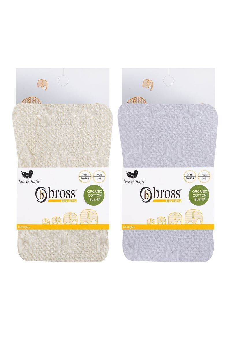 BROSS THIN SUMMER GIRLS  TIGHTS WHITE