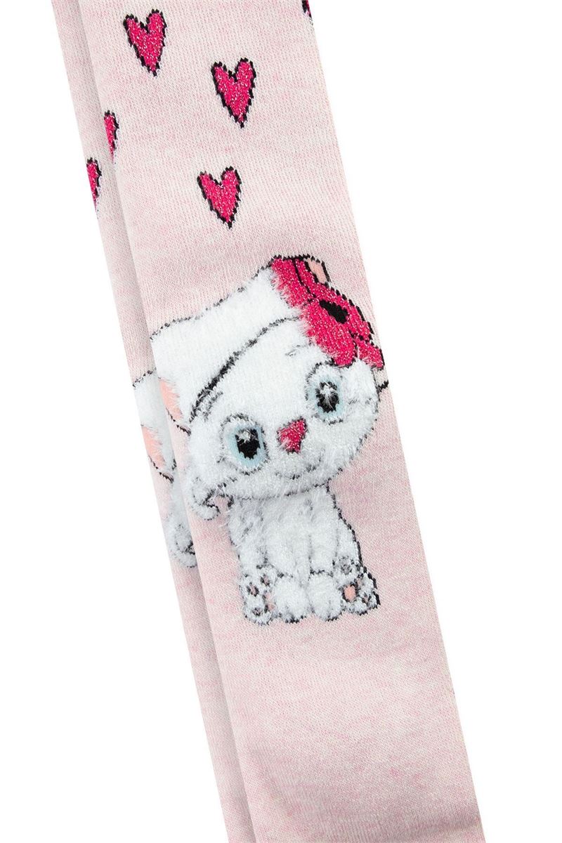 BROSS CAT PATTERNED BABY GIRLS  TERRY SOCKS ASORTY