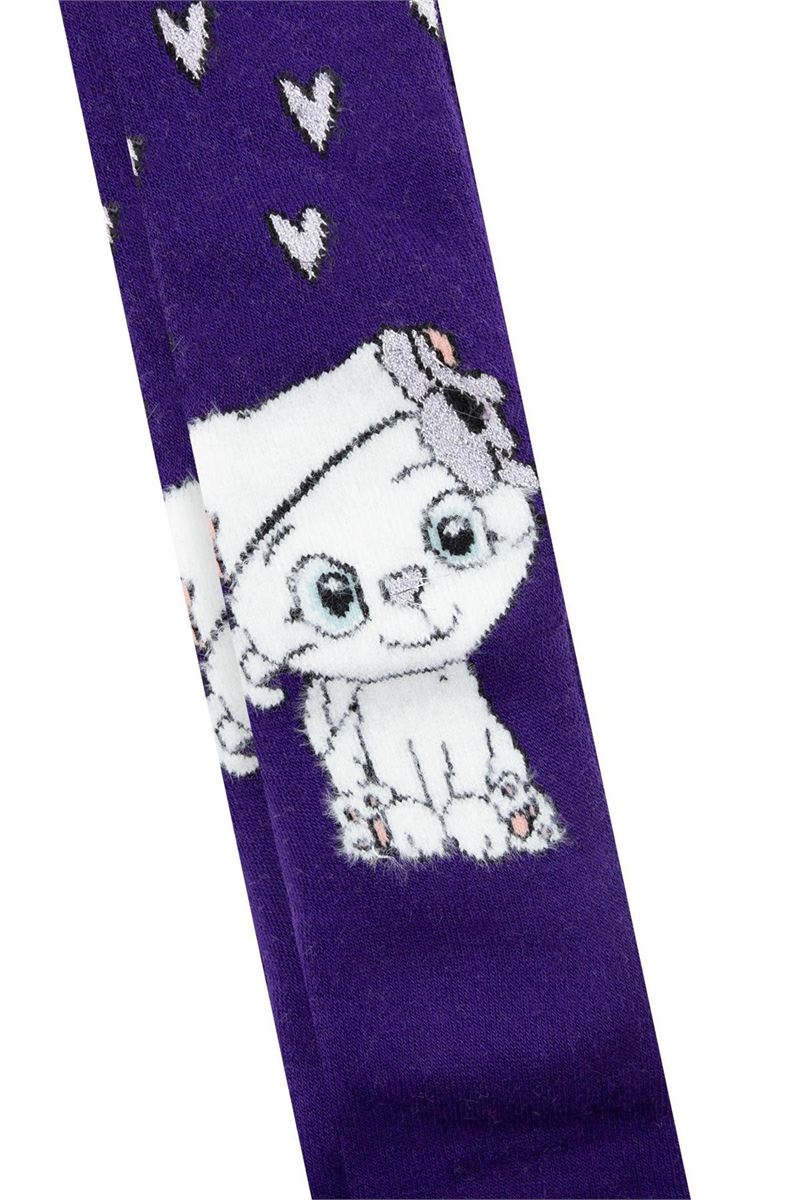 BROSS CAT PATTERNED BABY GIRLS  TERRY SOCKS ASORTY