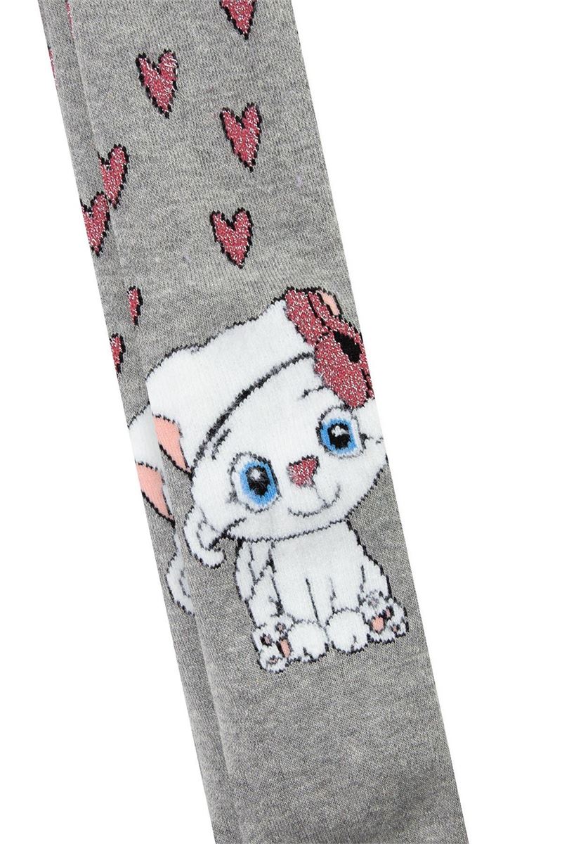BROSS CAT PATTERNED BABY GIRLS  TERRY SOCKS ASORTY