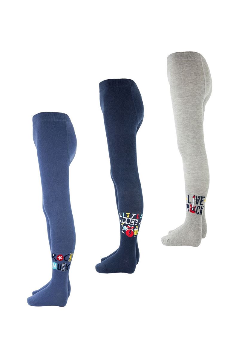 BROSS ROCK PATTERN BOY TIGHTS ASORTY