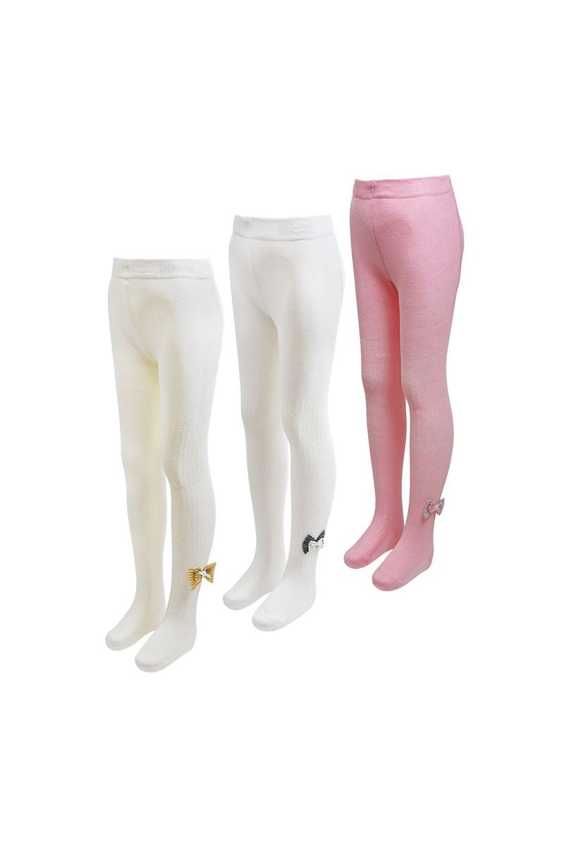 BROSS GIRL SILVERLY BOW TIGHTS ASORTY