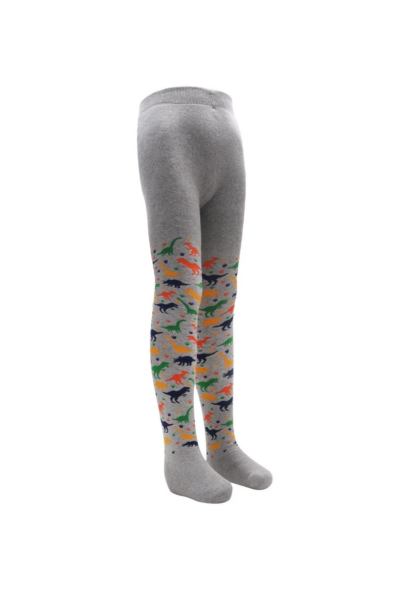 BROSS DINOSAUR PATTERNED BOYS TOWEL PANTYHOSE ASORTY