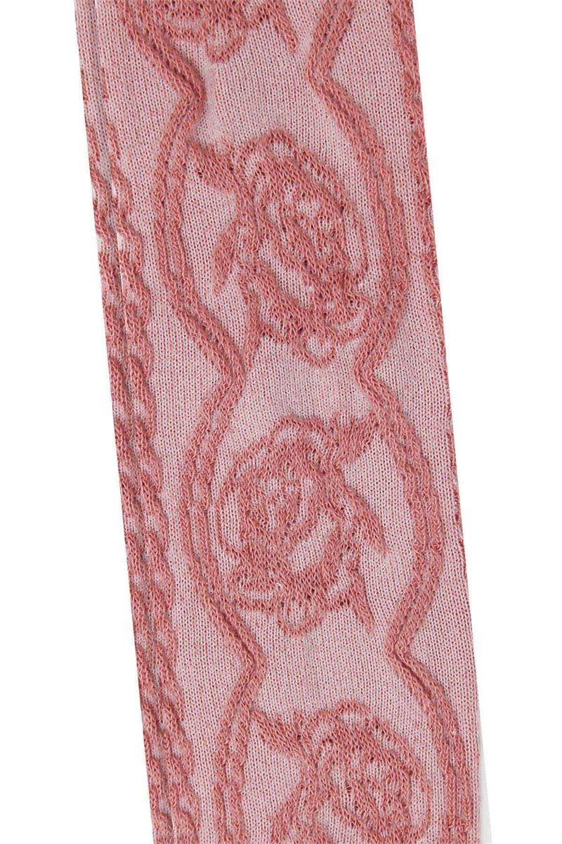 BROSS EMBOSSED ROSE PATTERNED GIRLS PANTYHOSE ASORTY