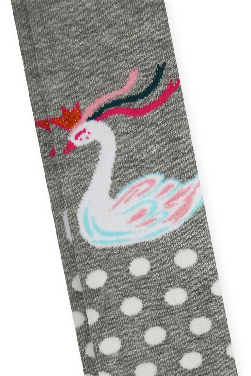 BROSS SWAN AND POINT PATTERNED GIRLS TIGHTS ASORTY