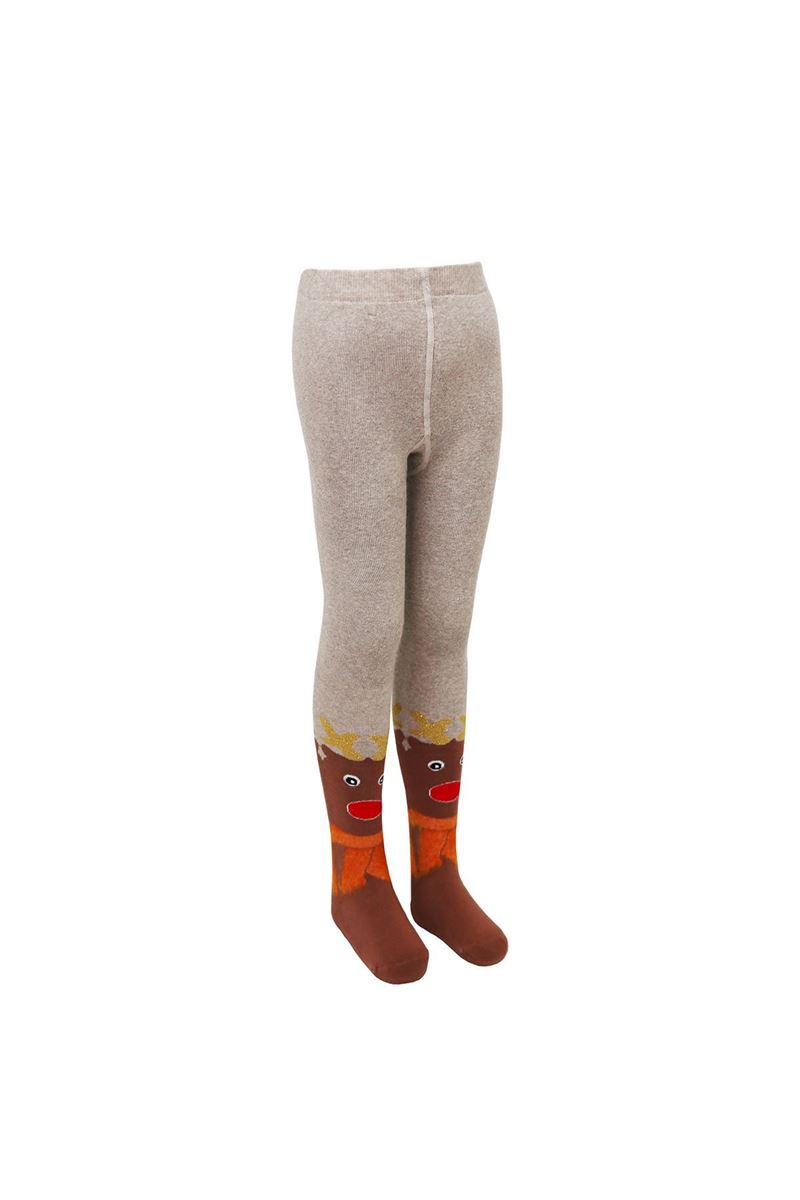 BROSS SANTA CLAUS PATTERN BOY TERRY TIGHTS ASORTY