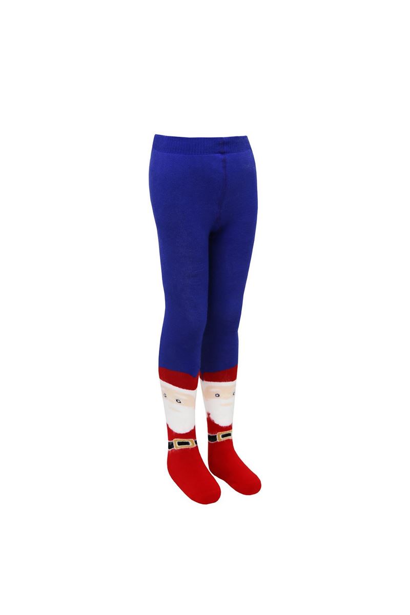 BROSS SANTA CLAUS PATTERN BOY TERRY TIGHTS ASORTY