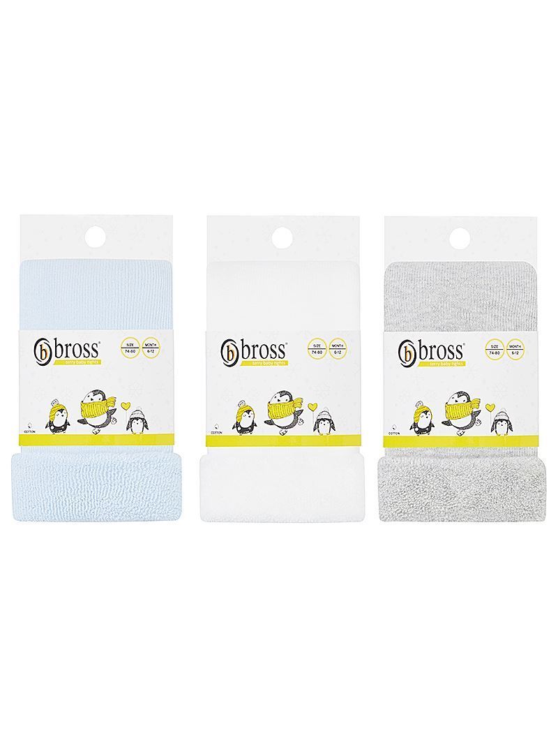 BROSS DESENSİZ HAVLU BEBEK LEGGİNG ERKEK RENKLERİ