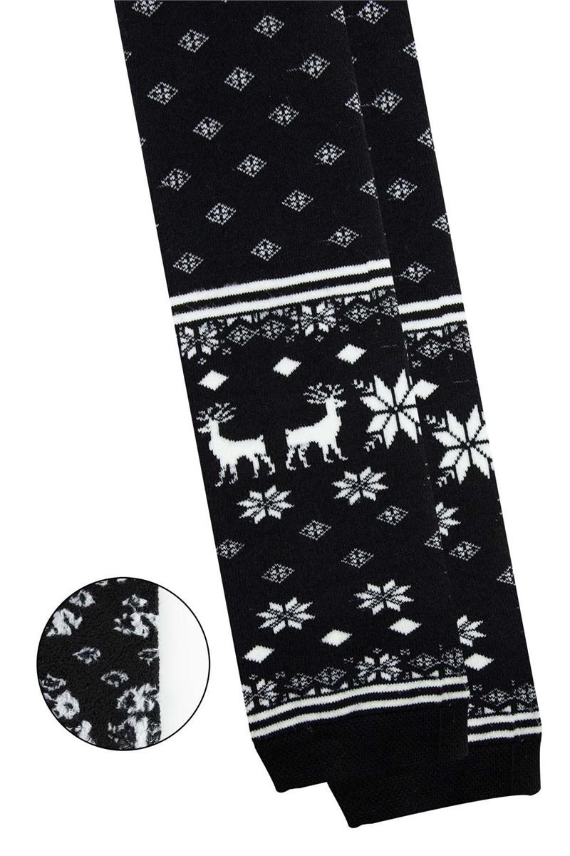 BROSS DEER PATTERNED GIRLS  LEGGING SOCKS ASORTY