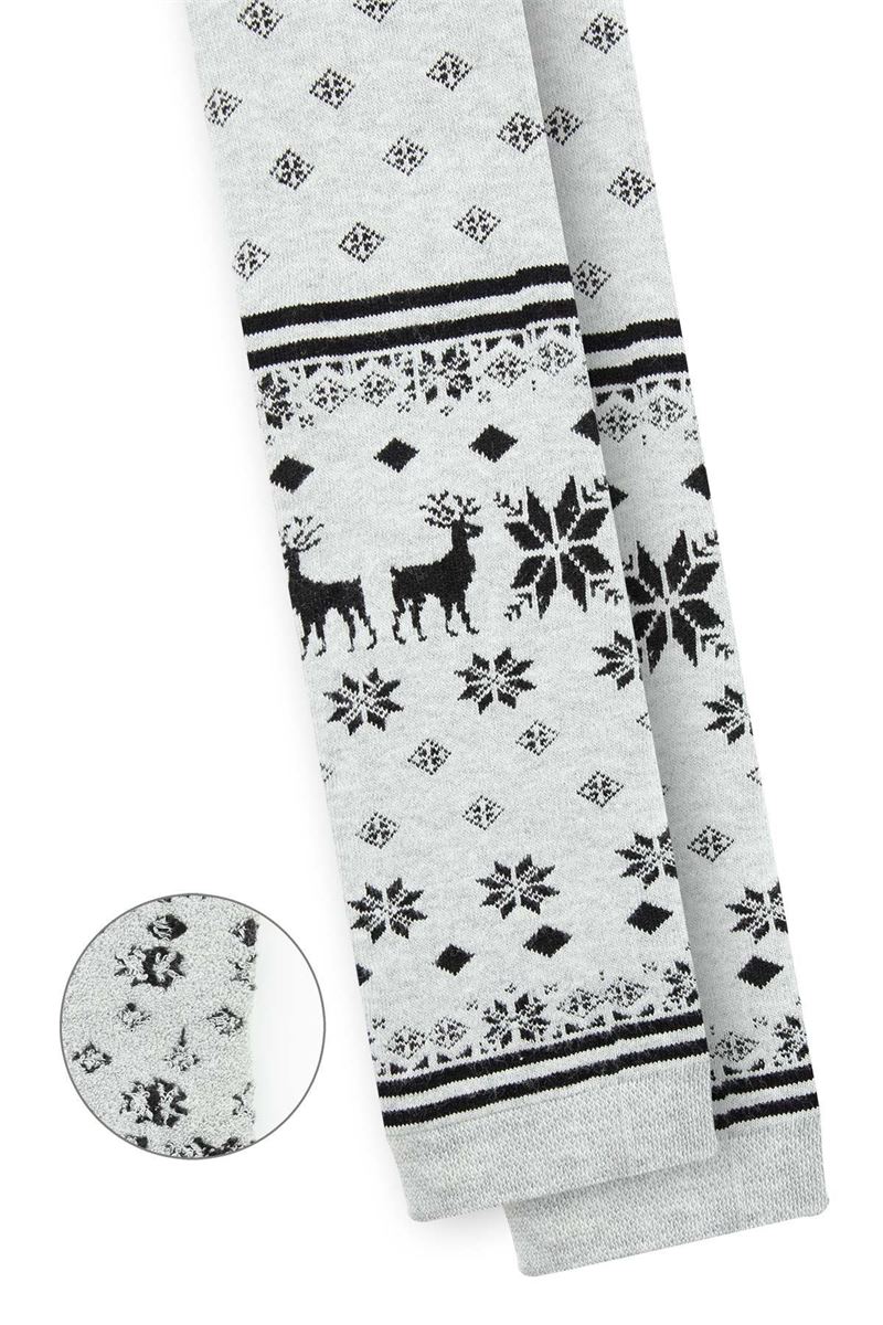 BROSS DEER PATTERNED GIRLS  LEGGING SOCKS ASORTY