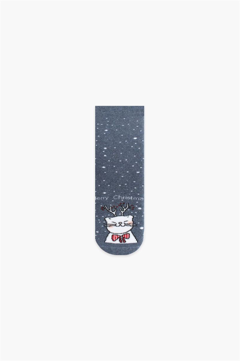 BROSS
 MERRY CHRISTMAS PATTERNED TERRY KIDS SOCKS ASORTY