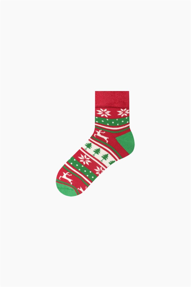 BROSS
 WINTER THEMED GLITTERY TERRY WOMENS SOCKS ASORTY