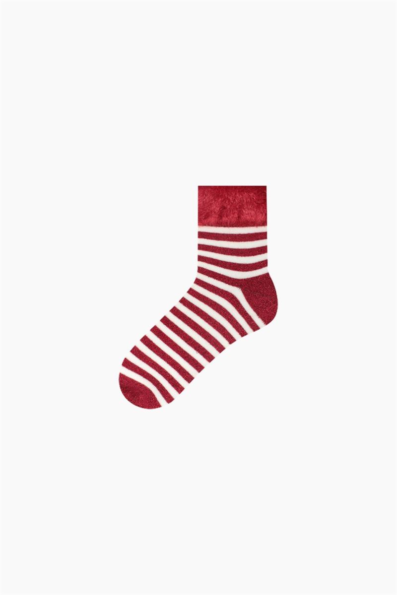 BROSS
 WINTER THEMED GLITTERY TERRY WOMENS SOCKS ASORTY