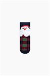 SANTA CLAUS PATTERNED FATHER-BOY SOCKS COMBINATION