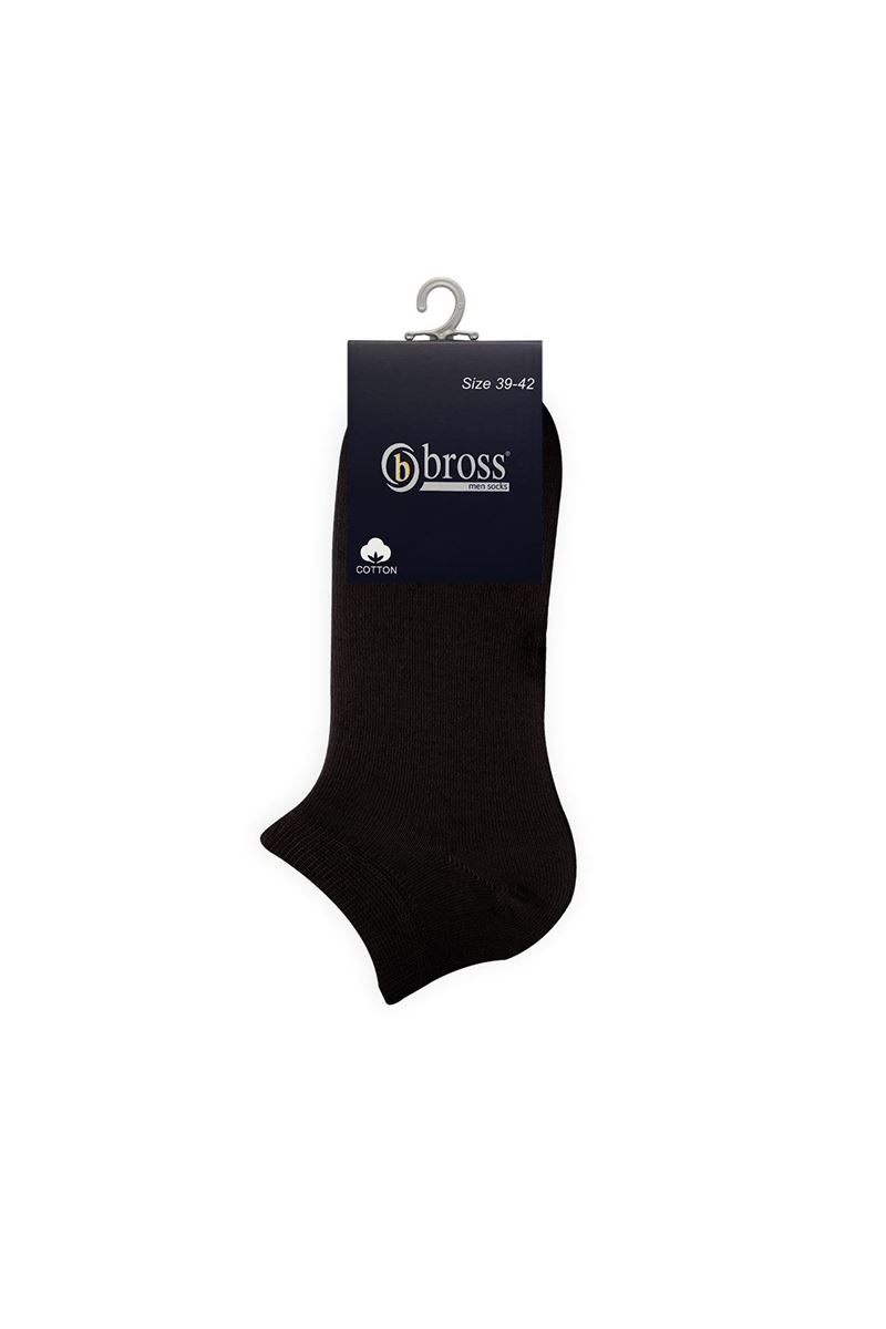 BROSS MAN ANKLE SOCKS UNPRINTED BLACK