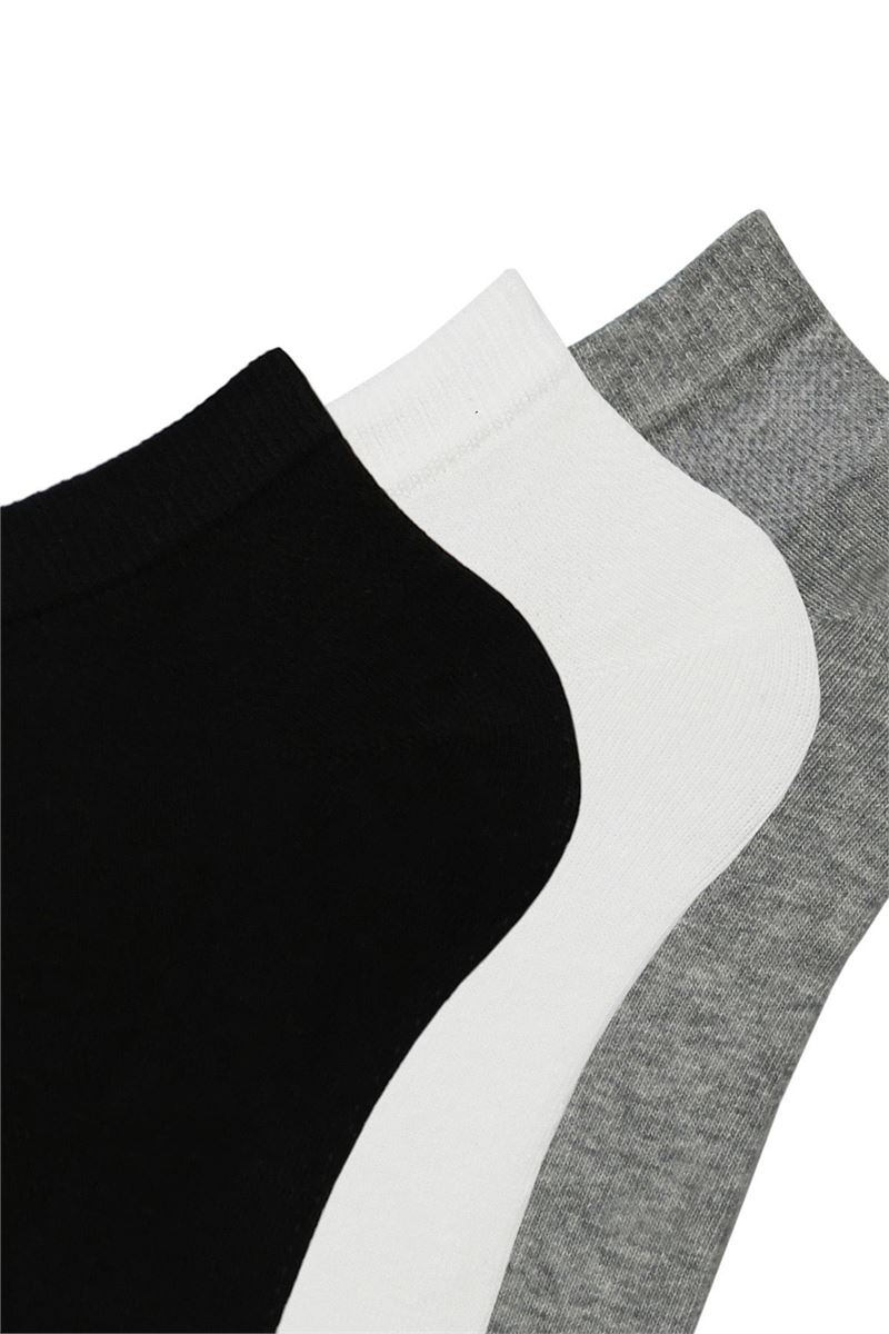 BROSS RINGED AND PLAIN BRASS MESH WOMENS SHAFTLESS SOCK ASORTY