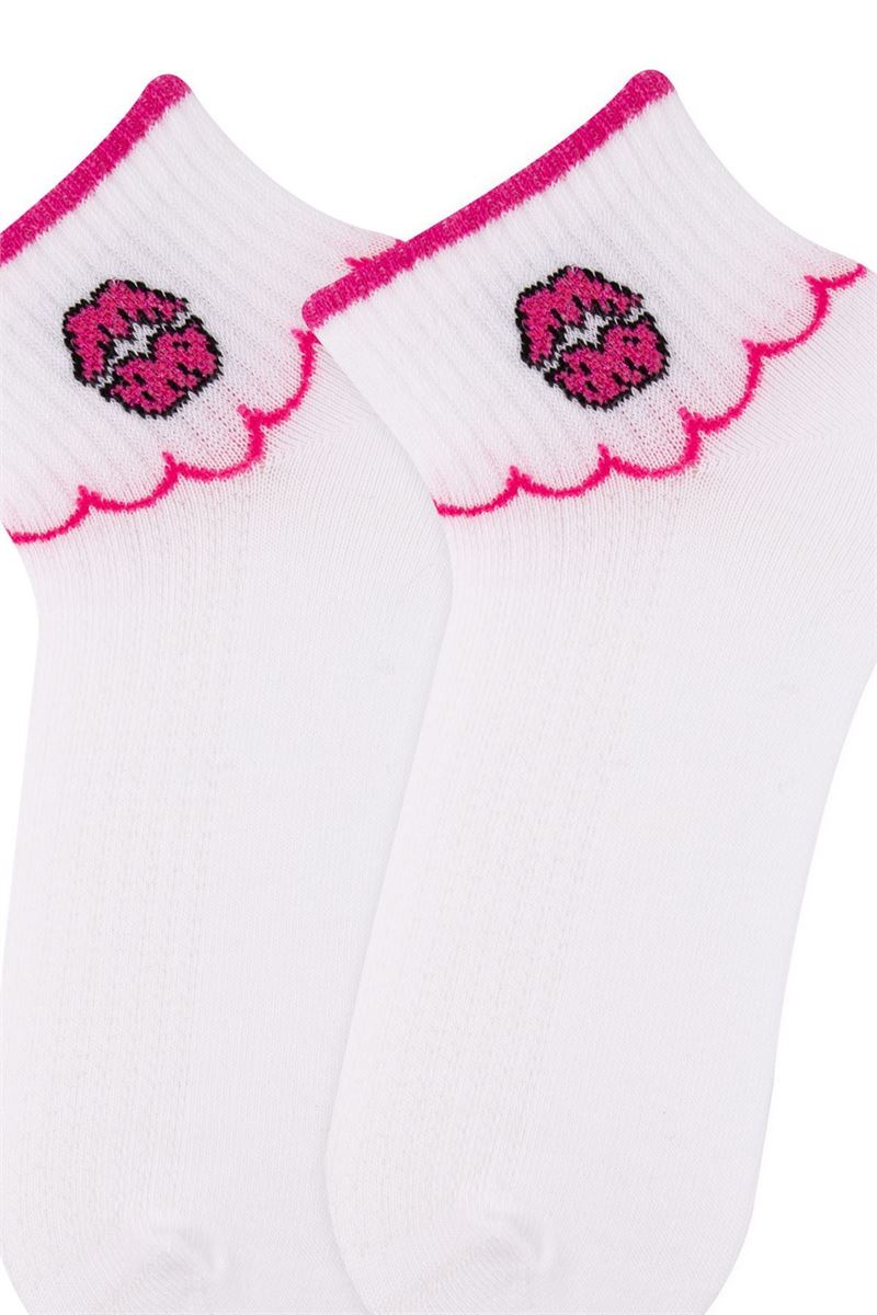 BOW, LIP, CROWN GIRLS ANKLE SOCKS ASORTY