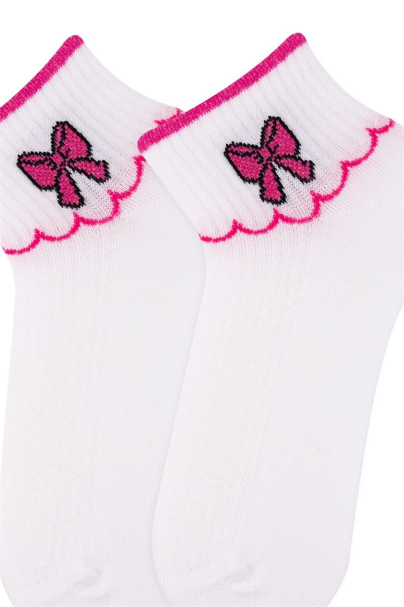 BOW, LIP, CROWN GIRLS ANKLE SOCKS ASORTY