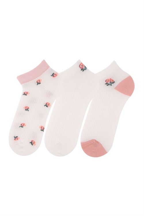 SOFT ROSE GIRLS ANKLE SOCKS 12