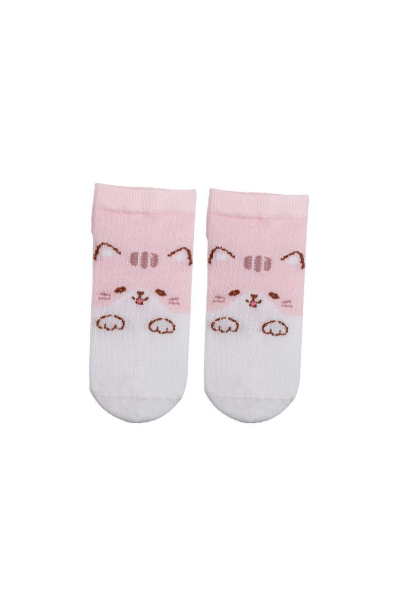 BROSS PINK CAT GIRLS ANKLE SOCKS ASORTY