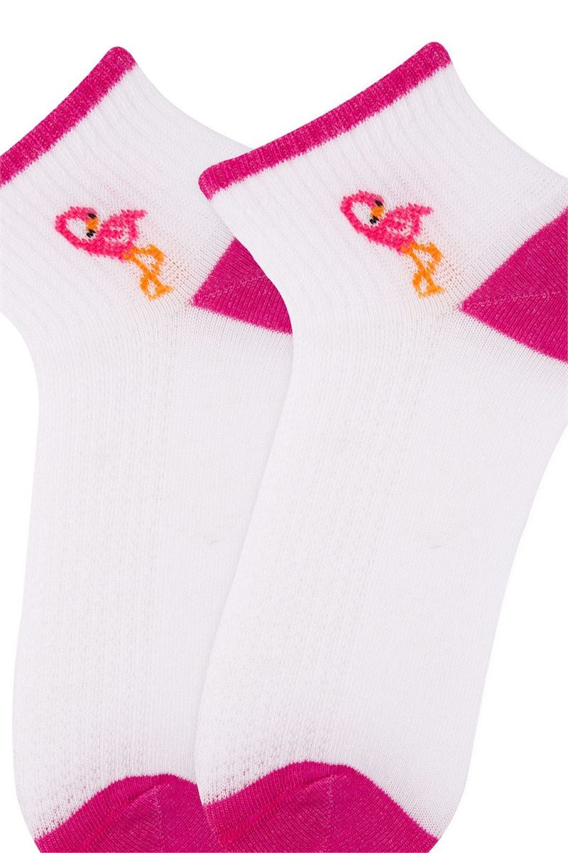 COLORF FLAMENGO GIRLS ANKLE SOCKS ASORTY