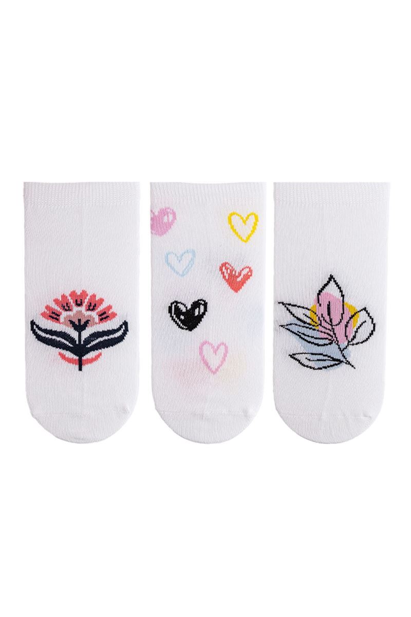 TULIP WOMEN FLOWER HEART ANKLE SOCKS ASORTY