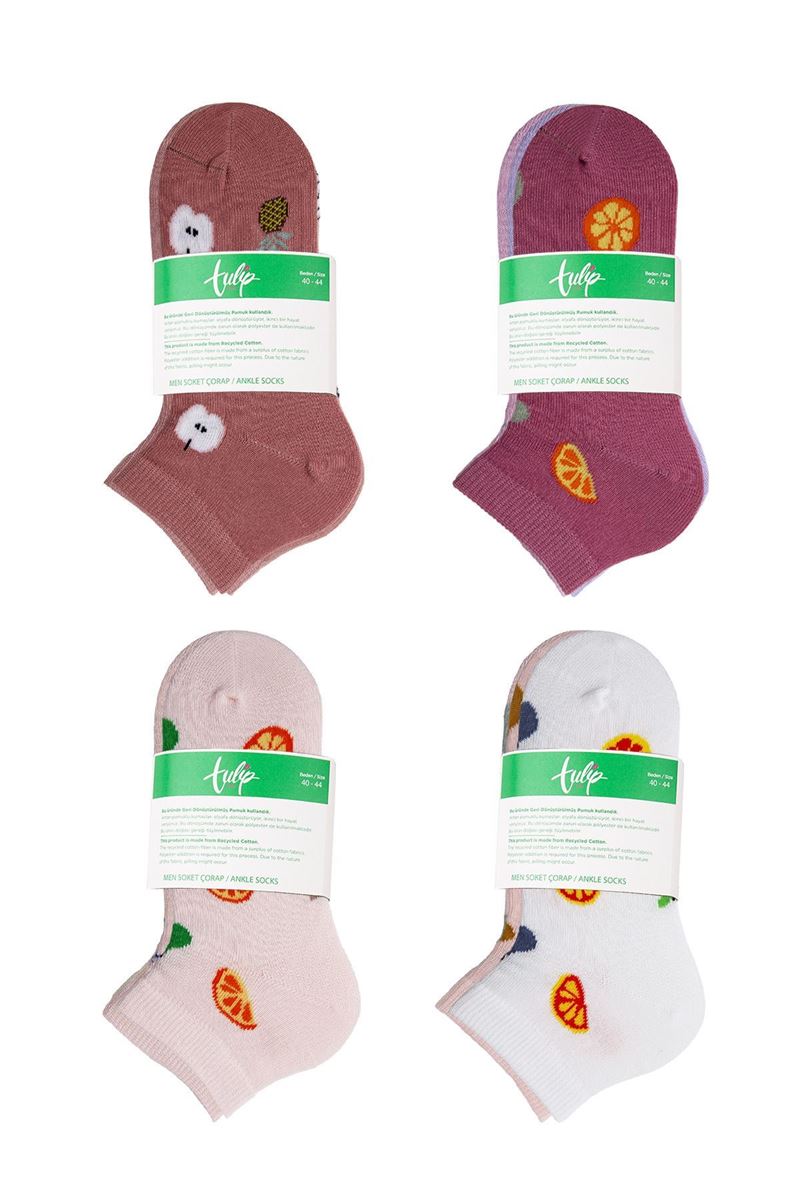 TULIP WOMEN FRUITS ANKLE SOCKS ASORTY