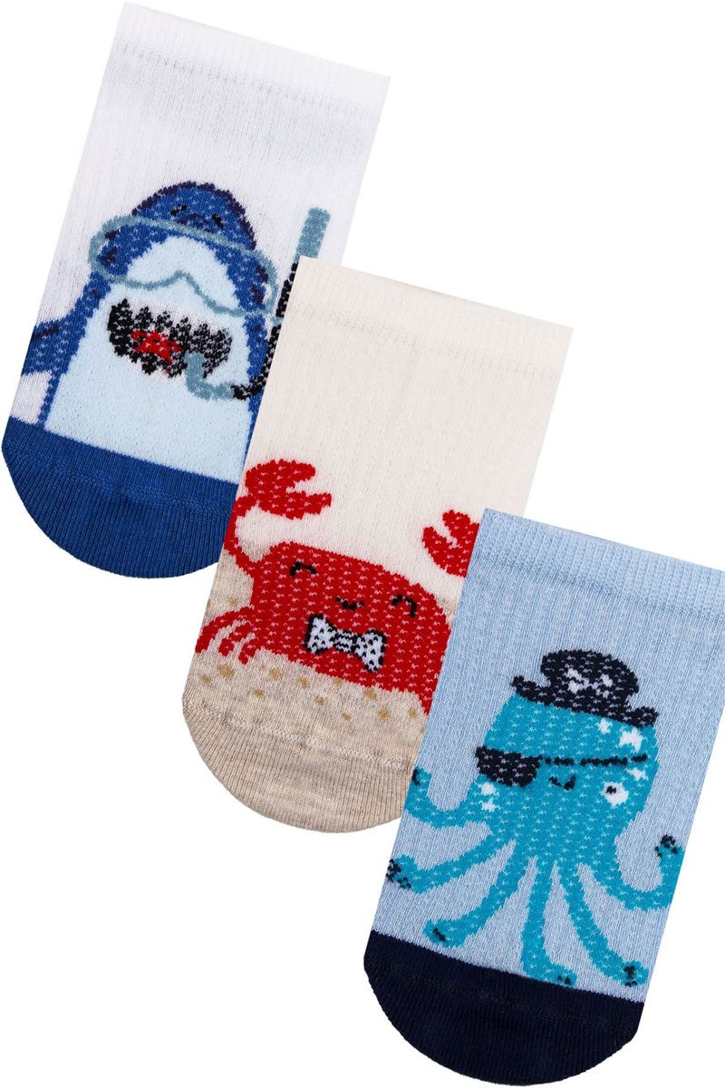 BROSS DENİZ HAYVANLARI ÇOCUK SNEAKER ÇORABI ASORTİ