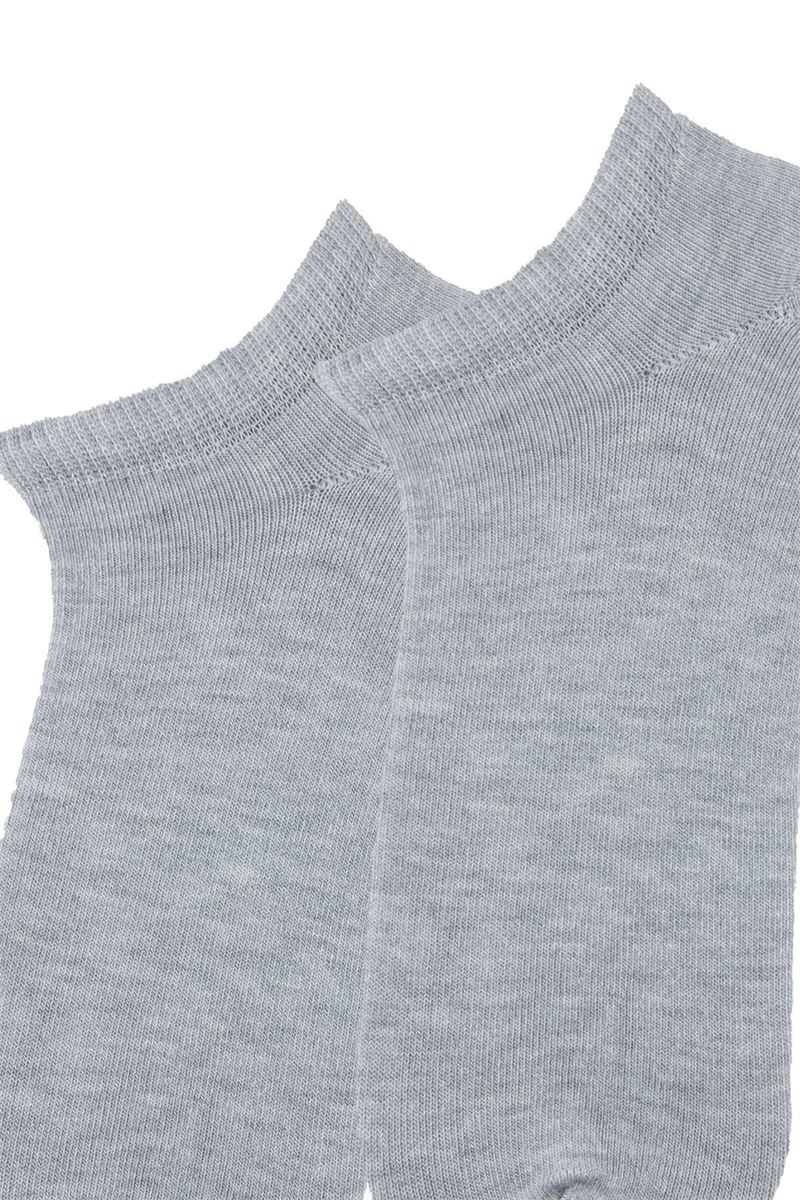 BROSS WOMEN BAMBOO SNEAKER SOCKS GRAY MELANGE