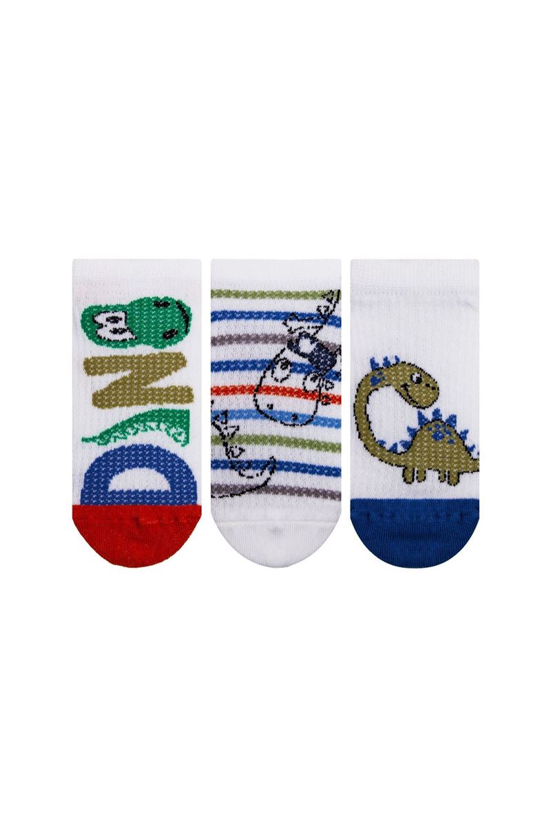 BROSS DİNO ERKEK ÇOCUK SNEAKER ÇORABI ASORTİ