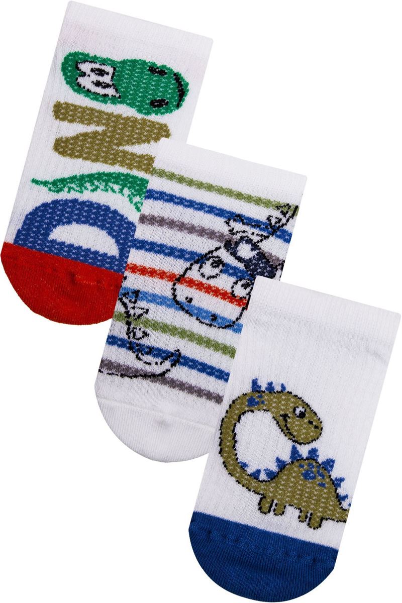 BROSS DİNO ERKEK ÇOCUK SNEAKER ÇORABI ASORTİ