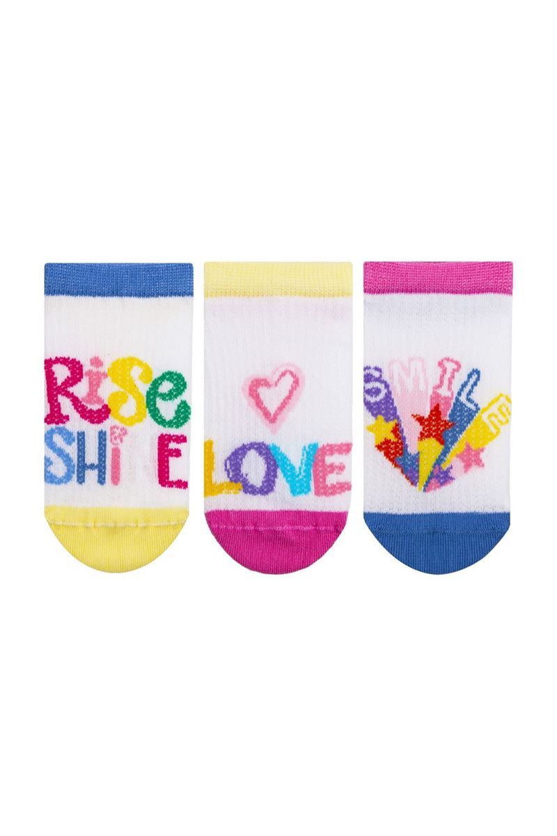 BROSS HAPPY KIZ ÇOCUK SNEAKER ÇORABI ASORTİ