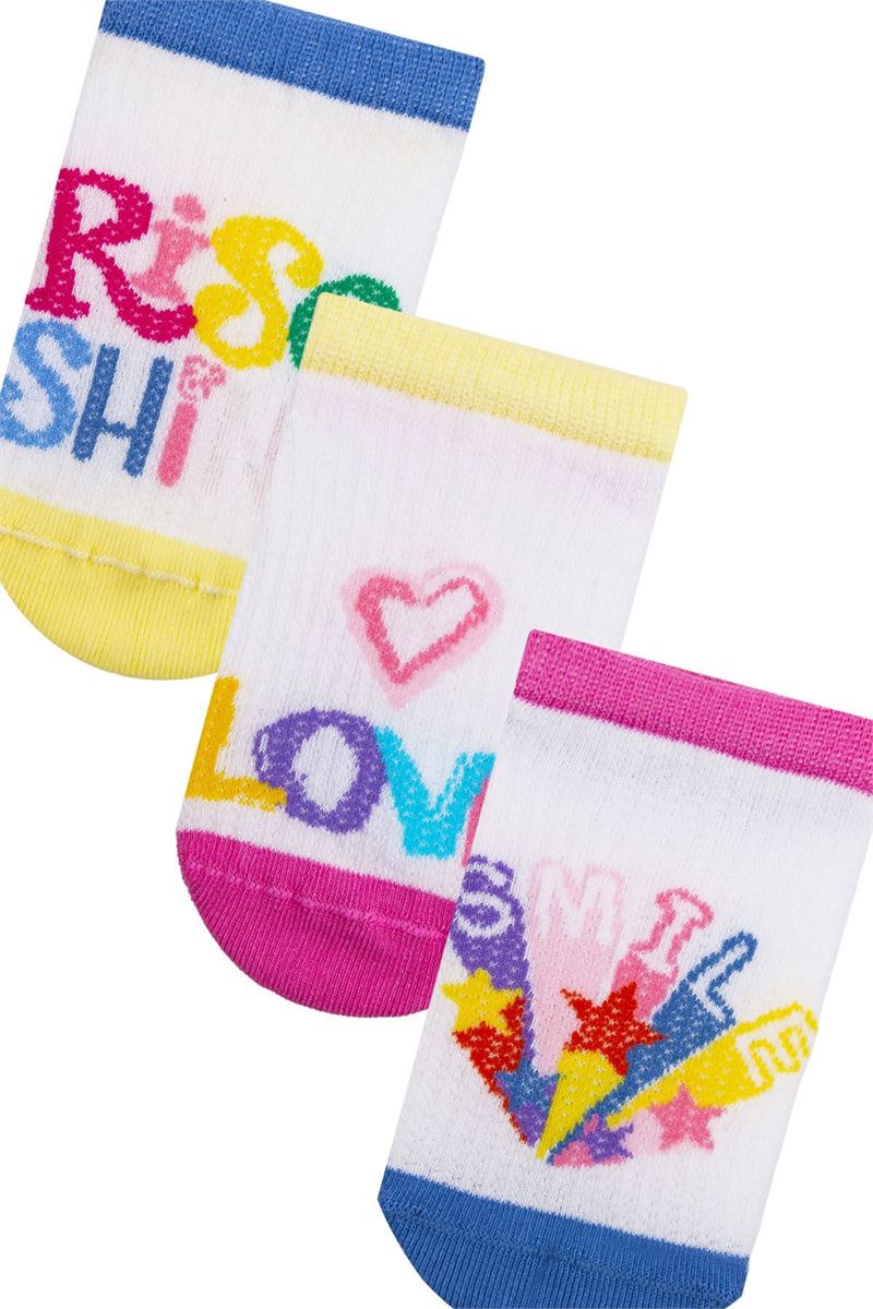 BROSS HAPPY KIZ ÇOCUK SNEAKER ÇORABI ASORTİ