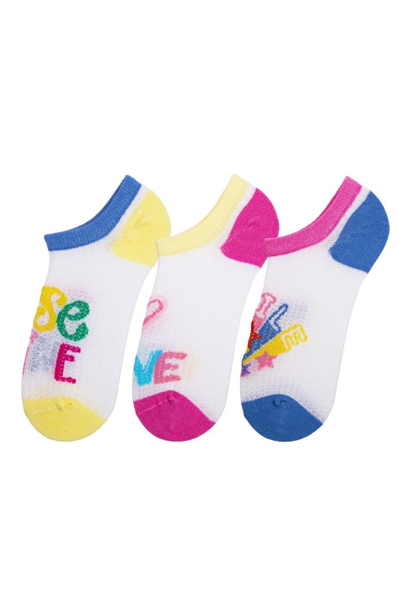 BROSS HAPPY KIZ ÇOCUK SNEAKER ÇORABI ASORTİ