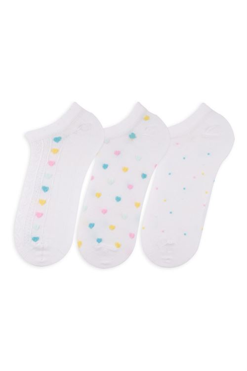 DOT, EMBOSSED WOMEN SNEAKER SOCKS 12