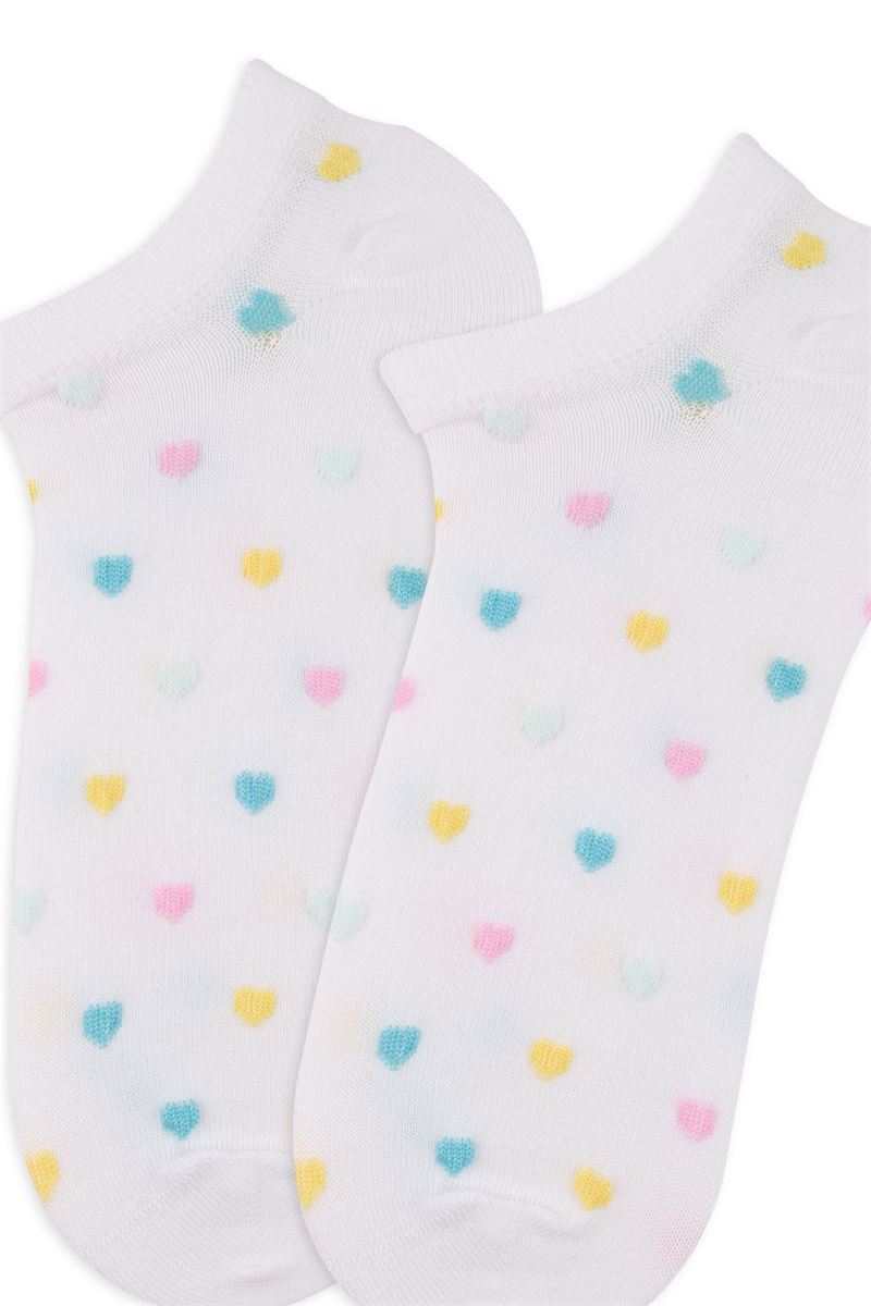 BROSS DOT, EMBOSSED WOMEN SNEAKER SOCKS ASORTY