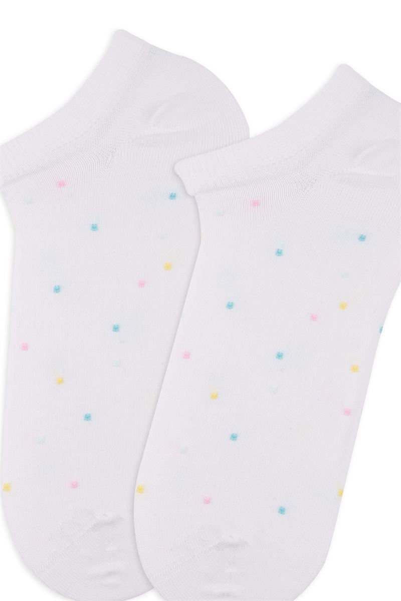BROSS DOT, EMBOSSED WOMEN SNEAKER SOCKS ASORTY