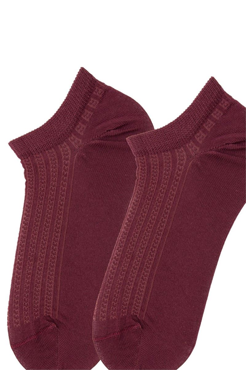 BROSS WOMEN SNEAKER SOCKS HEART PATTERNED ASORTY