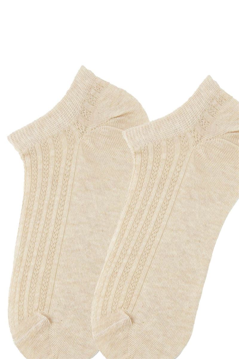 BROSS WOMEN SNEAKER SOCKS HEART PATTERNED ASORTY