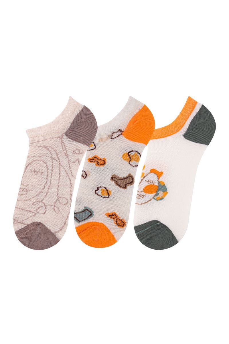 BROSS FACE WOMEN SNEAKER SOCKS ASORTY