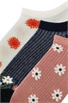 FLOWER PATTERNED WOMENS SNEAKER SOCKS