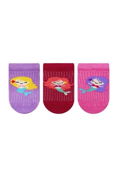 Носки для маленьких девочек с рисунком русалки 12