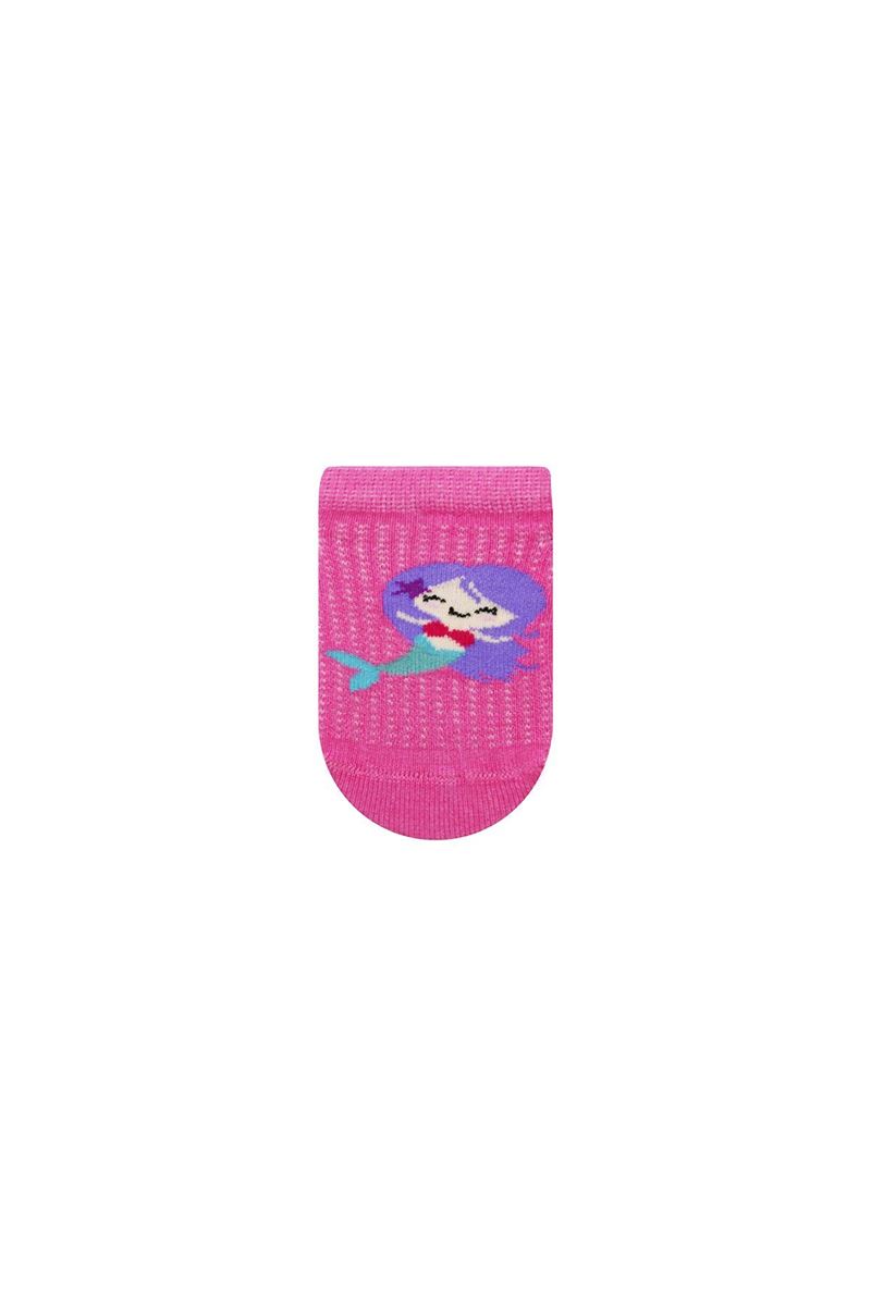 BROSS MERMAID PATTERNED BABY GIRLS SNEAKER SOCKS ASORTY