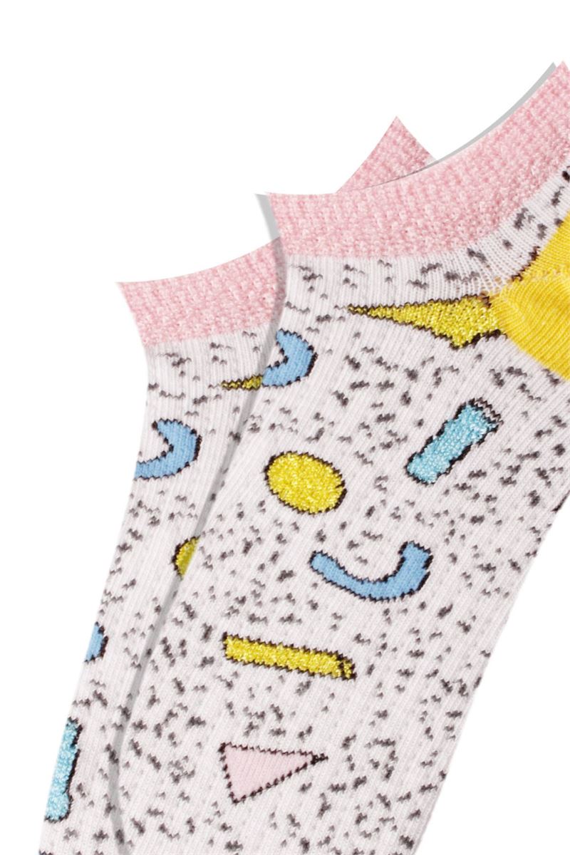 GEOMETRIC PATTERNED WOMEN S SNEAKERS SOCKS