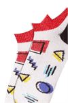 GEOMETRIC PATTERNED WOMEN S SNEAKERS SOCKS
